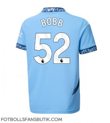 Manchester City Oscar Bobb #52 Replika Hemmatröja 2024-25 Kortärmad